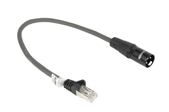 XLR 3 męski RJ45 DMX