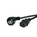 Cable de alimentación CEE 7/7 a IEC 320 C13 3m (Lámpara LED) con una pegatina